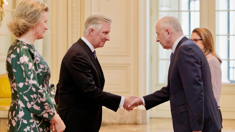 Mircea Geoană la recepția oferită de Regele și Regina Belgiei la reședința privată de la Castelul Laeken