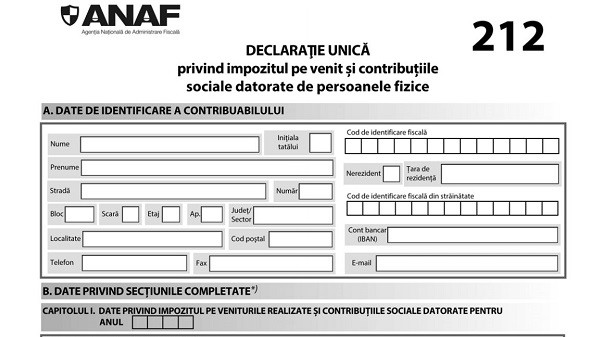 Anunțul ANAF pentru persoanele fizice Declarația care trebuie depusă până luni 25 mai. Este obligatorie