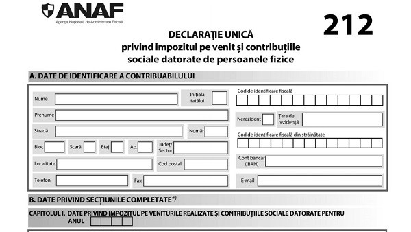 Anunțul ANAF pentru persoanele fizice Declarația care trebuie depusă până luni 25 mai. Este obligatorie