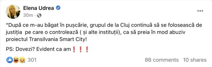 postare Elena Udrea