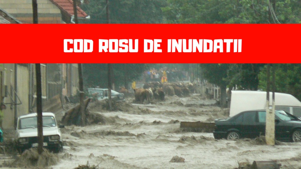 Copii de grădiniță și profesori evacuați de urgență. Cod roșu de inundații în România