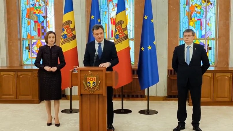 Dorin Recean numit de Maia Sandu în funcţia de premier al Republicii Moldova. Natalia Gavrilița și-a anunțat demisia