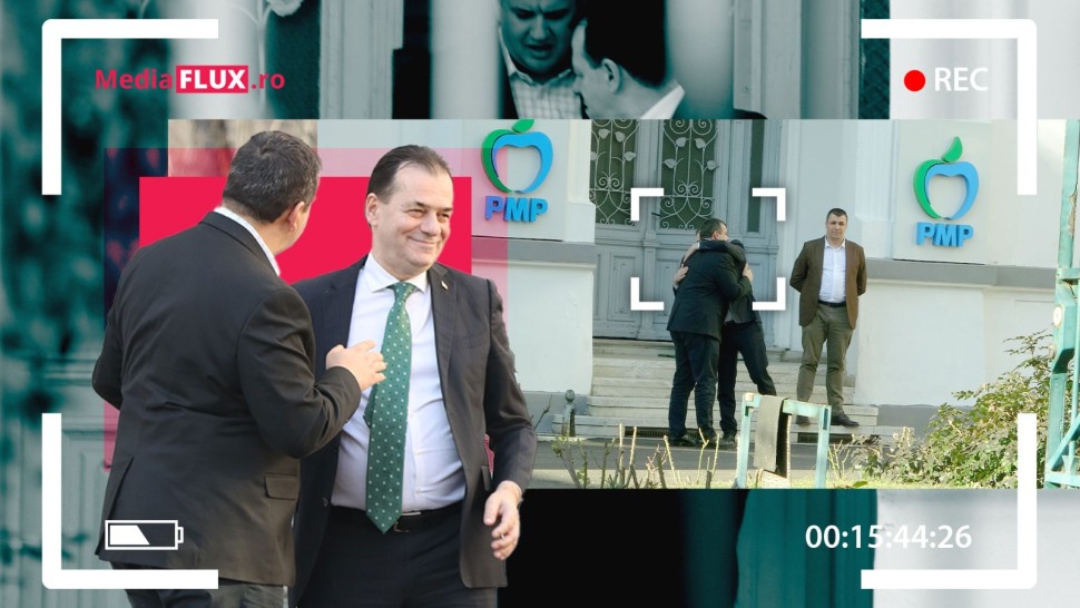 EXCLUSIV PAPARAZZI | Vremea alianțelor peste o oră de discuții între Ludovic Orban și Eugen Tomac. Negocierile s-au încheiat cu o îmbrățișare