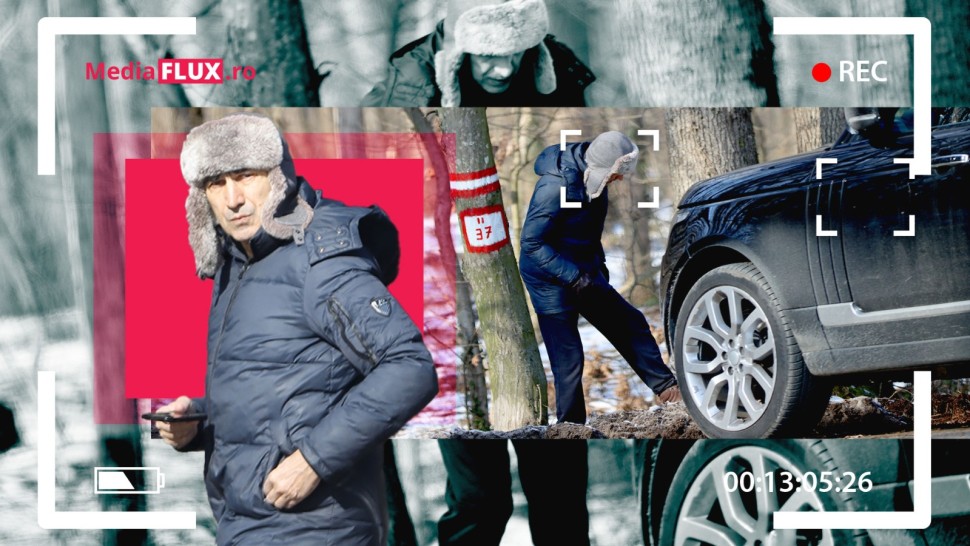 EXCLUSIV PAPARAZZI | Scăpat de controlul judiciar Pițurcă s-a camuflat și s-a dus în pădure. DNA l-ar putea acuza că vrea să vândă pielea ursului...FOTO  VIDEO