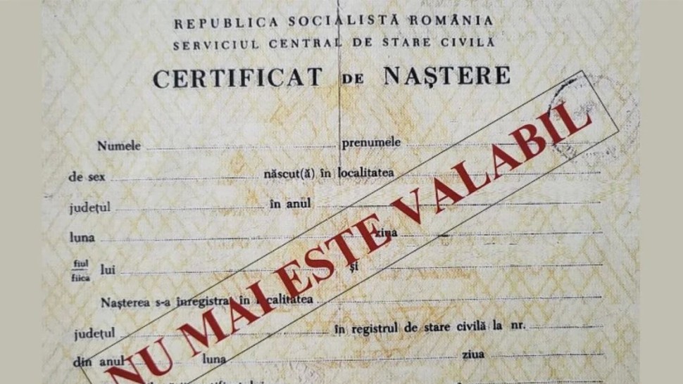 Unele certificate de naștere românești nu mai sunt valabile. Ce români vor avea probleme dacă nu le schimbă