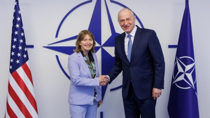 Mircea Geoană întâlnire importantă la Bruxelles cu ambasadorul SUA la București Kathleen Kavalec România este un aliat important al NATO