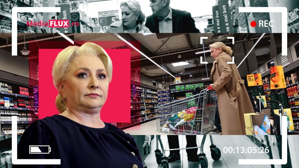 Viorica Dăncilă a scos capul la lumină Împreună cu soțul fostul premier și-a făcut cumpărăturile îmbrăcată ca la dineu | VIDEO PAPARAZZI