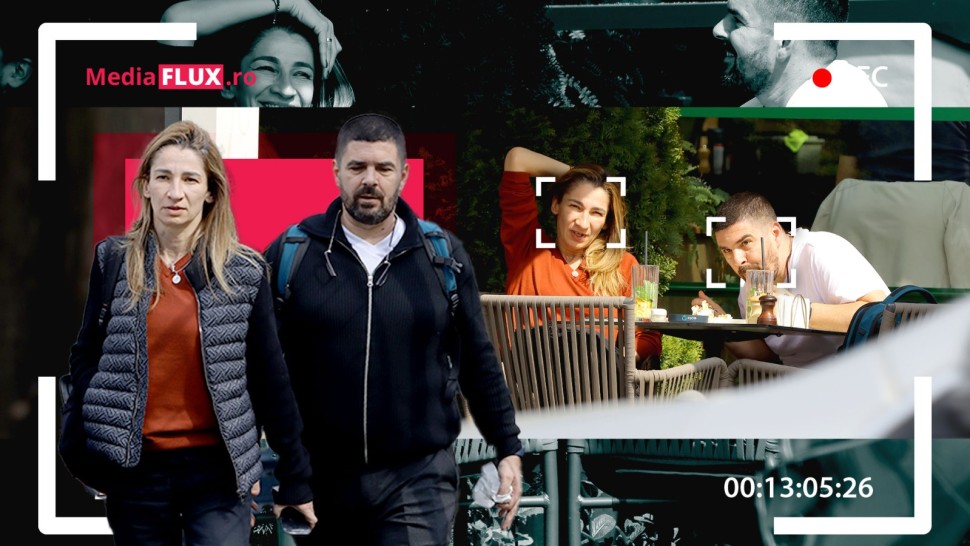 PAPARAZZI EXCLUSIV | Și sportul trece prin stomac. Vlad Enăchescu și Cristina Vărzaru fac strategii la masa de prânz Foto  Video
