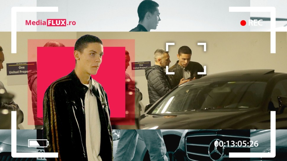 Ce a făcut David Popovici cu doar câteva minute înainte să semneze contractul vieții lui. Paparazzi Mediaflux.ro l-au fotografiat | VIDEO EXCLUSIV