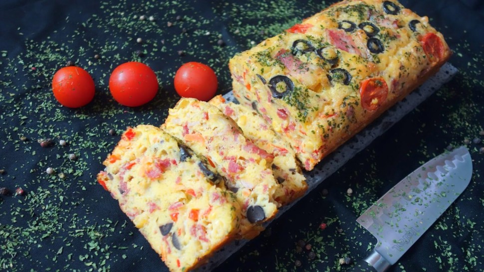 Rețetă chec aperitiv. Puteți jongla cu multe ingrediente