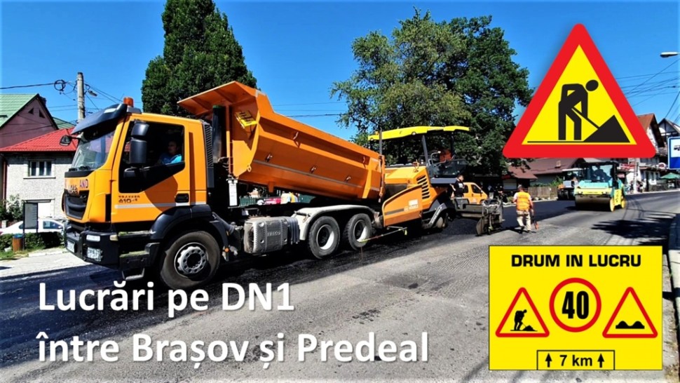 Coșmar pe DN1. Se închide traficul pe o bandă timp de o lună