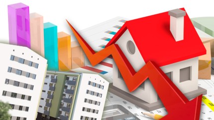 Piața imobiliară este în scădere cu 25. A scăzut drastic numărul autorizațiilor de construcție