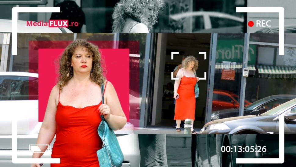 Oana Lis se asortează cu roșu. Îl poartă dar îl și calcă | IMAGINI PAPARAZZI