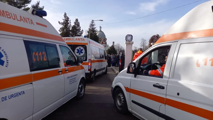 Grav accident rutier în fața Parlamentului României