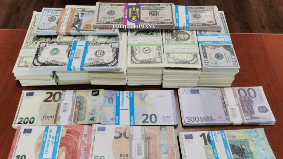 Miliardul de euro în bancnote contrafăcute confiscat în Portul Constanța era de fapt recuzită pentru filme. Cum explică Poliția gafa
