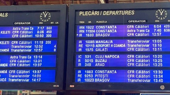 Noi recorduri negative stabilite de CFR. 11 ore întârziere la trenul Arad-București