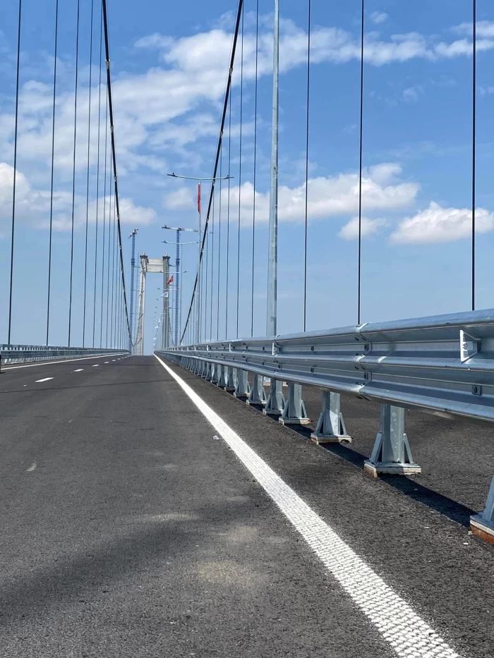 Podul suspendat de la Brăila, inaugurat joi! Este al treilea ca mărime din Europa