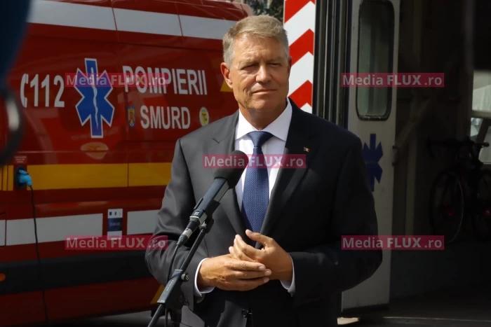 Klaus Iohannis, în vizită la Spitalul Floreasca