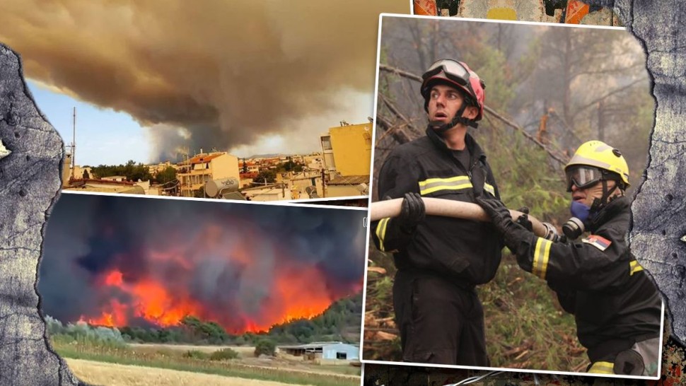 Incendii în Grecia. Salvatorii români în misiune. Zeci de pacienți ai spitalelor din Alexandroupolis evacuați