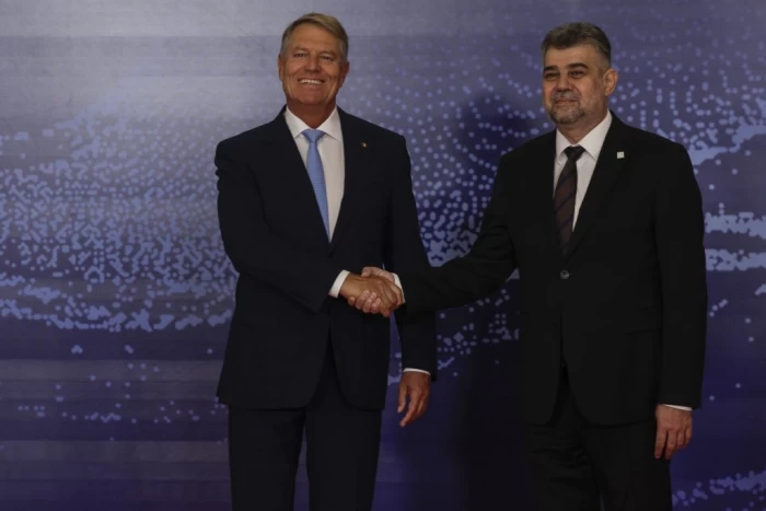 Klaus Iohannis și Marcel Ciolacu