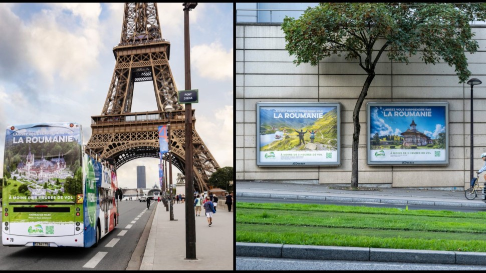 România promovată turistic la Paris Peste 100.000 de euro pentru panouri publicitare și autobuze colantate timp de 20 de zile