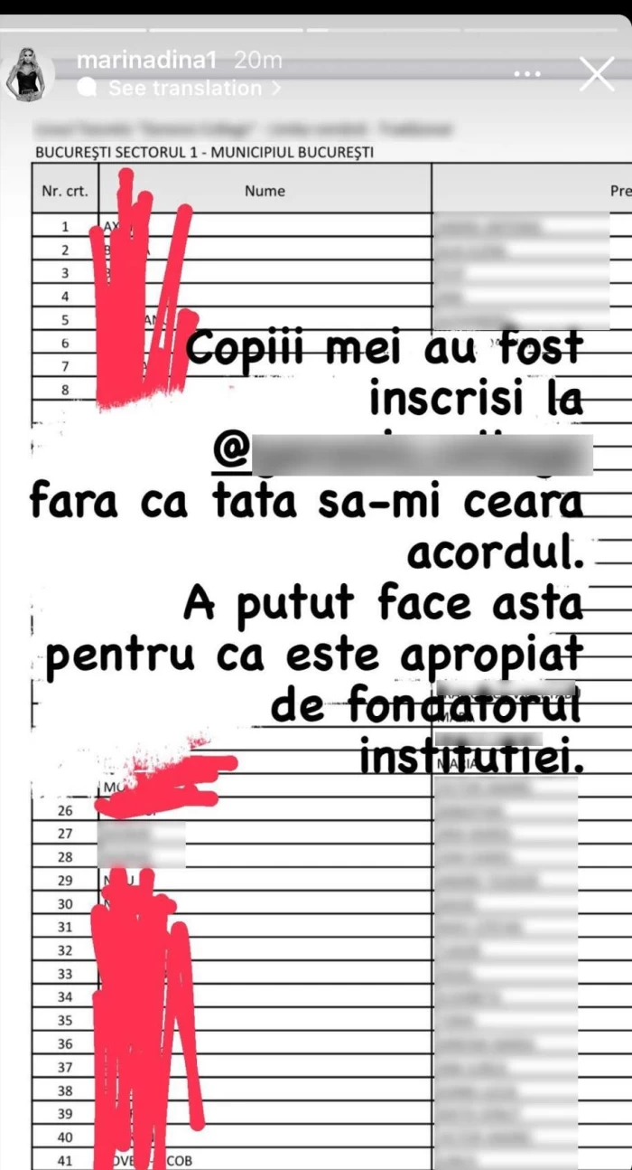 Marina Dina susținută de noul iubit