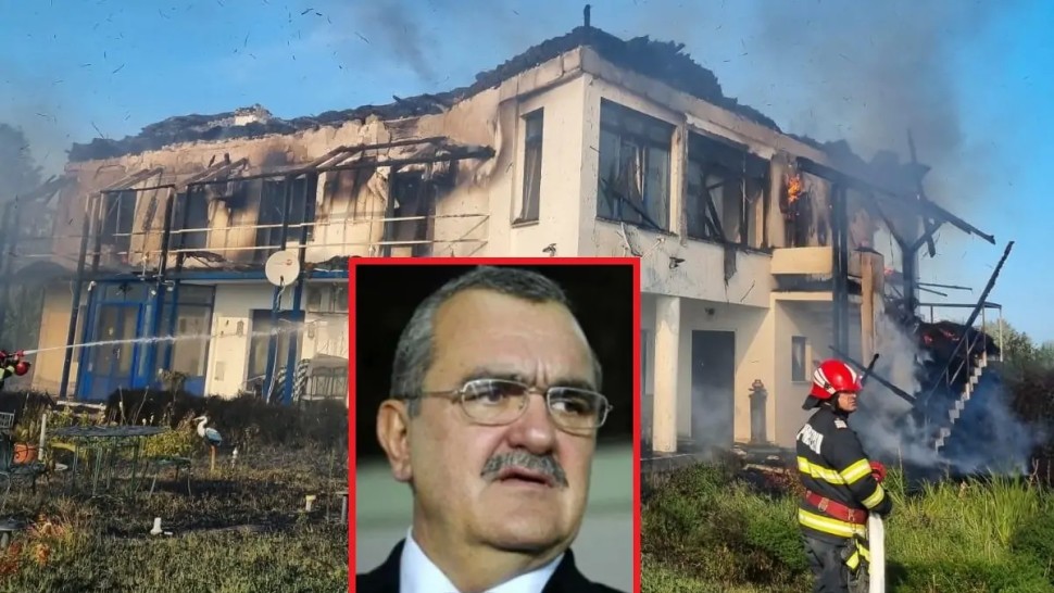Casa de vacanță a fostului ministru Miron Mitrea din Deltă incendiată. Un fost angajat al complexului i-a dat foc