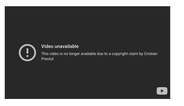 Video-ul fusese scos de pe Youtube
