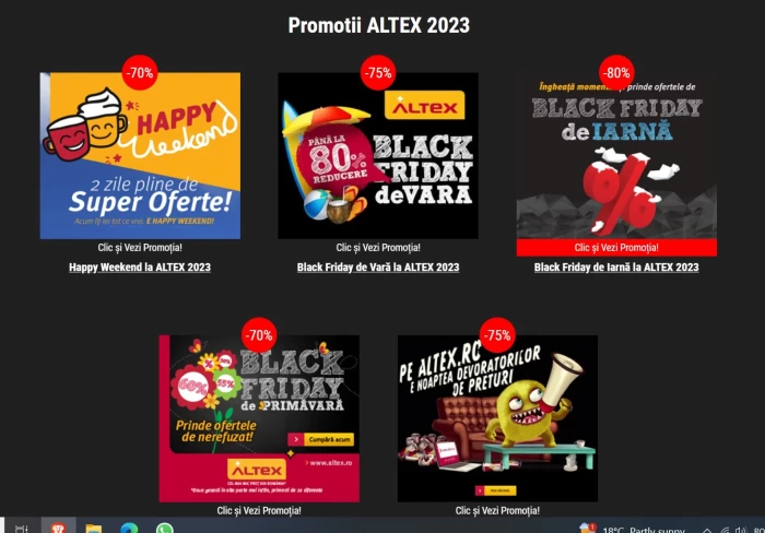 Oferte Black Friday 2023 Altex