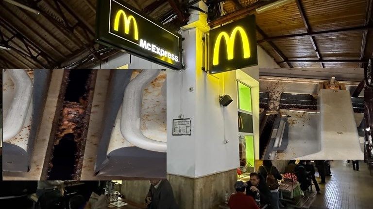 McDonalds Gara de Nord  închis de ANPC. Inspectorii au găsit păianjeni mizerie și sosuri ținute la 37 grade | VIDEO  FOTO
