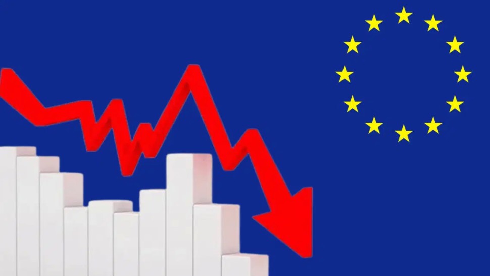 Inflația din zona euro scade rapid Economia a început să se contracte în UE