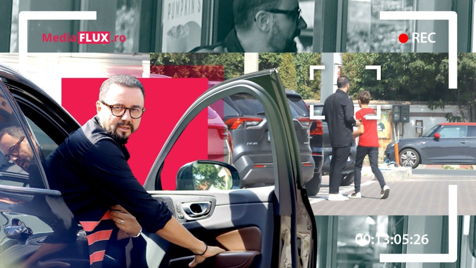 Cătălin Măruță tată exemplar. David și Eva au fost serviți cu un suc de tăticul grijuliu | VIDEO PAPARAZZI