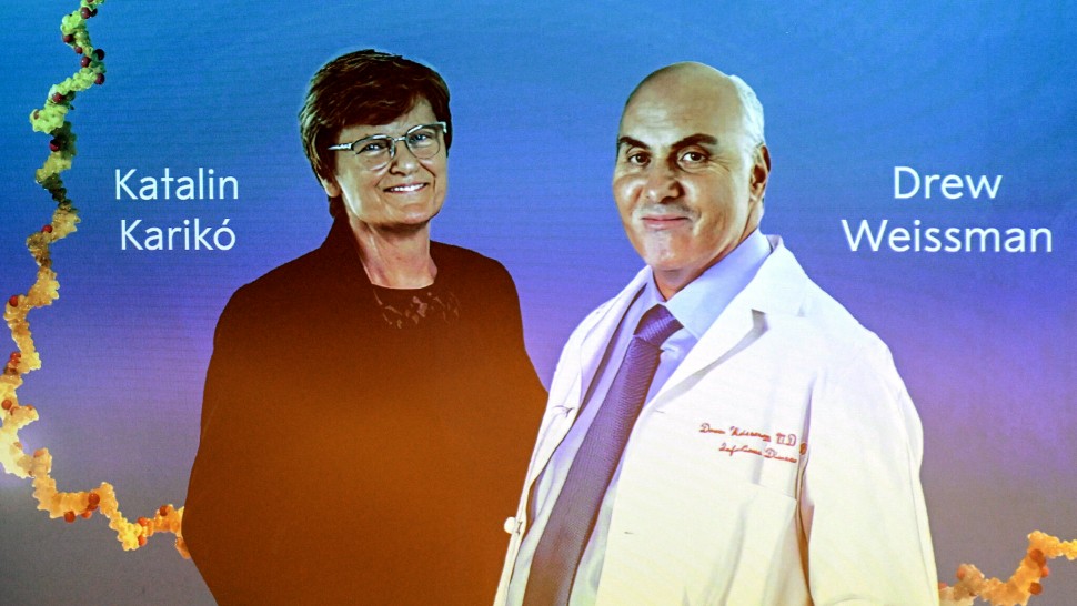 Katalin Kariko și Drew Weissman câștigătorii premiului Nobel pentru Medicină în 2023. Contribuții esențiale privind vaccinul COVID-19