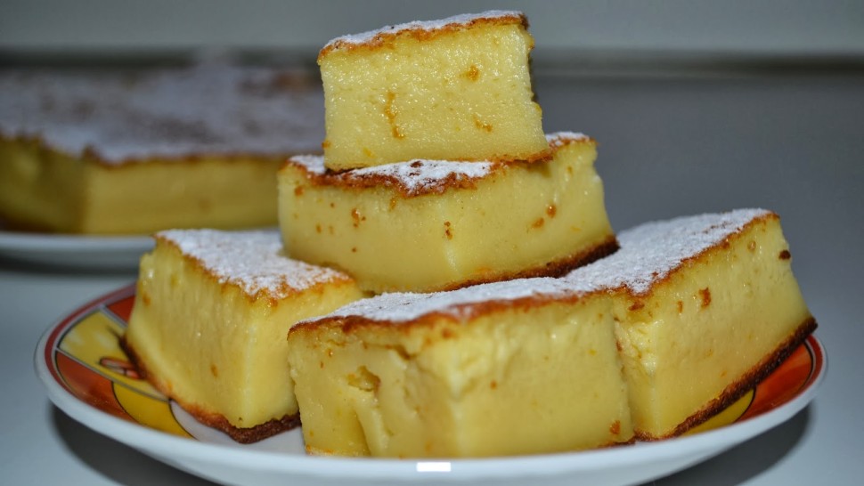 Rețetă prăjitură deșteaptă cu vanilie. Poate fi cu mai multe arome