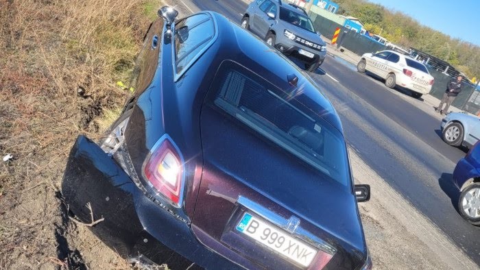 Gigi Becali implicat cu Rolls-Royce-ul într-un accident rutier Prima reacție a IPJ Ilfov | UPDATE