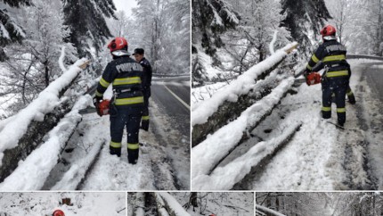 A venit iarna în România încă din noiembrie Avertisment pentru șoferii din țară Trebuie să fie echipate de iarnă