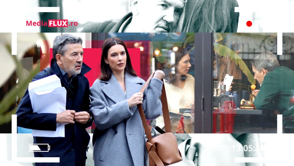 EXCLUSIV PAPARAZZI. Andreea Berecleanu și soțul său celebrul doctor Constantin Stan declarație de iubire la restaurant cu șampanie