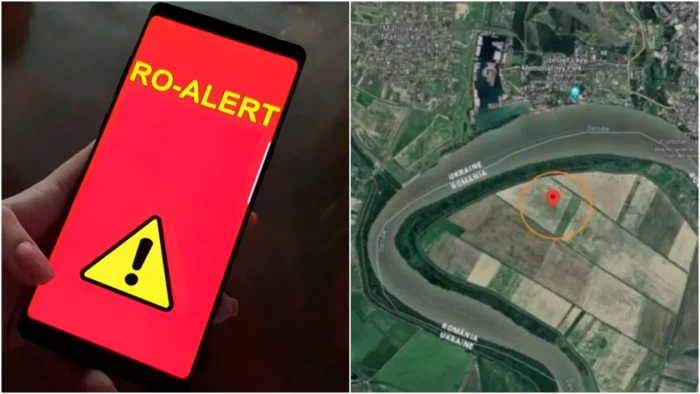 Mesaje Ro-Alert privind căderi de drone în Tulcea