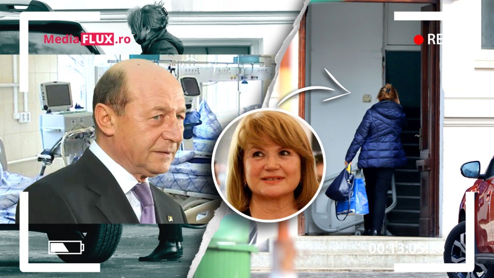 EXCLUSIV Maria Băsescu a ajuns de urgență la Spitalul Militar Stă de ore întregi alături de Traian Băsescu FOTO MediaFLUX