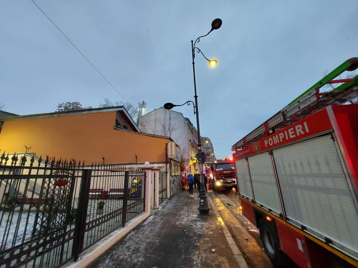 Incendiul în Centrul Vechi al Capitalei