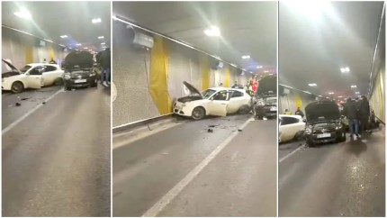 Carambol în Pasajul Unirii din București chiar de Ziua Unirii Mai multe mașini s-au unit într-un accident soldat cu victime