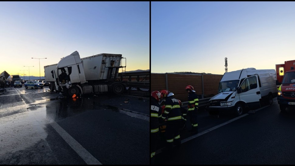 Accident auto grav pe Autostrada A1 Sibiu - Deva soldat cu 9 victime. A fost activat Planul Roșu