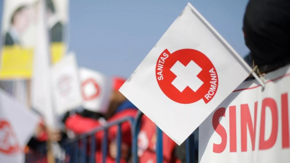 Sanitas declanșează greva generală. Angajaţii din sănătate şi asistenţă socială sunt în stradă