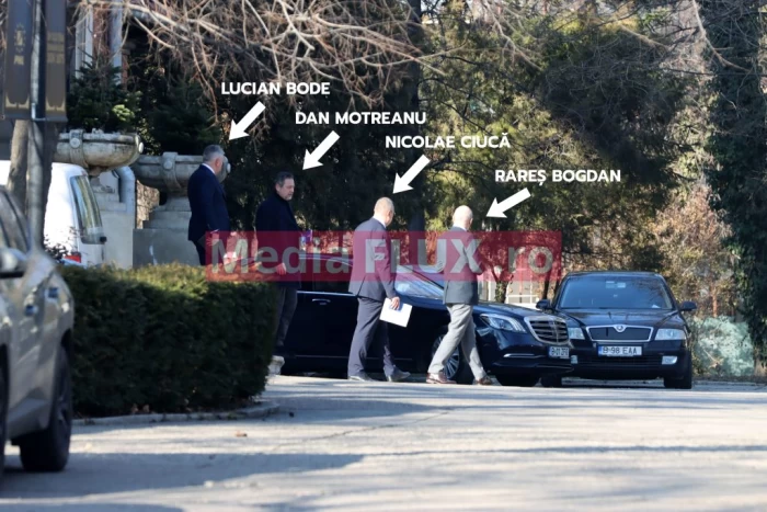 Liderii PNL care fac parte din conducerea BPN: Lucian Bode, Nicolae Ciucă, Dan Motreanu, Rareș Bogdan