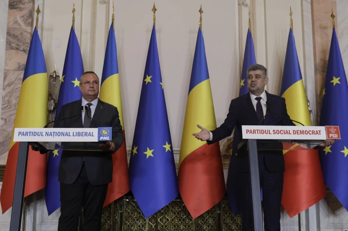 candidați pentru președinție Marcel Ciolacu și Nicolae Ciucă