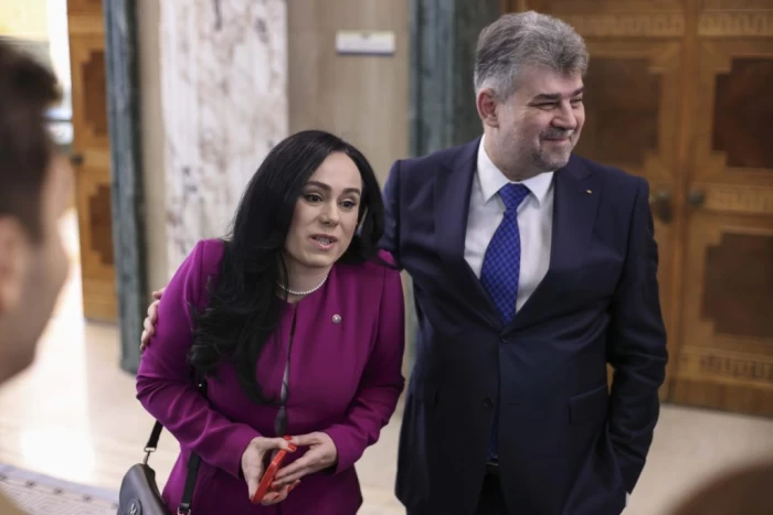 Marcel Ciolacu și Simona Bucura Oprescu, ministrul Muncii