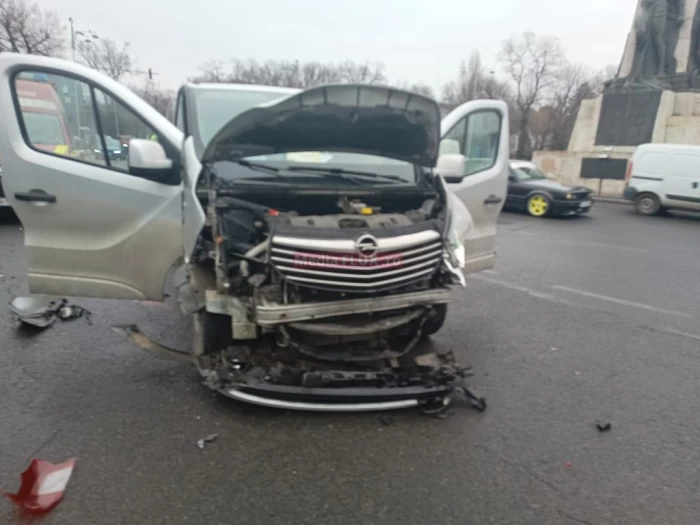 Accident auto în zona Aviatorilor din București, vineri, 2 februarie