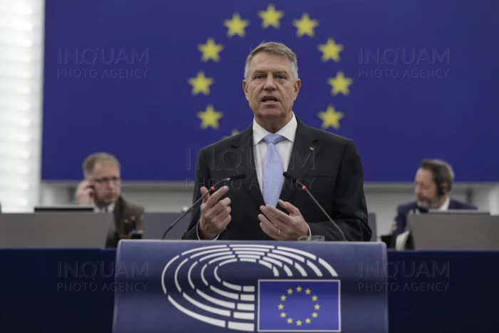 Klaus Iohannis, discurs în Parlamentul European
