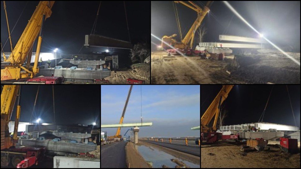 Grecii de la Aktor lucrează zi și noapte pe Lotul 3 din A0 Tronsonul la un pas să fie dat în circulație începând cu august 2024