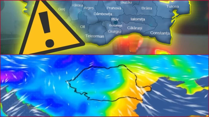 Avertizare meteo ANM Cod galben de vânt puternic în România